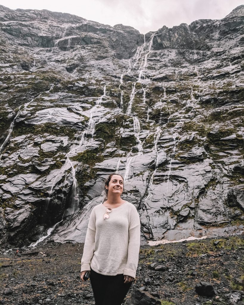 Waterfalls along the way to Milford Sound