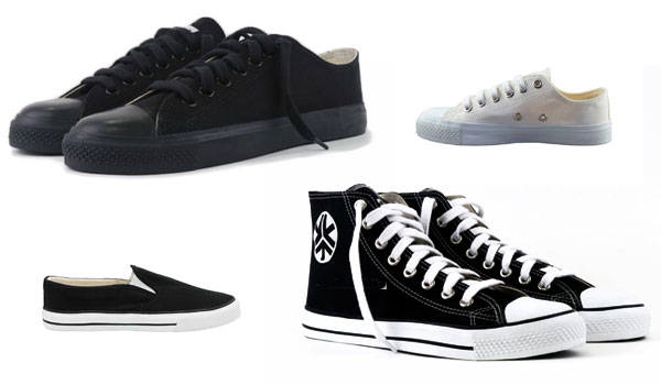 High tops, low cut and slip on shoes for men