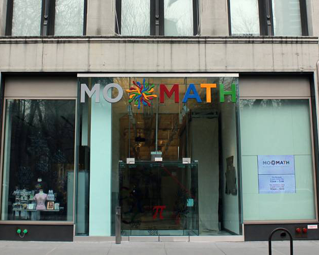 Entrance to MoMath in New York City